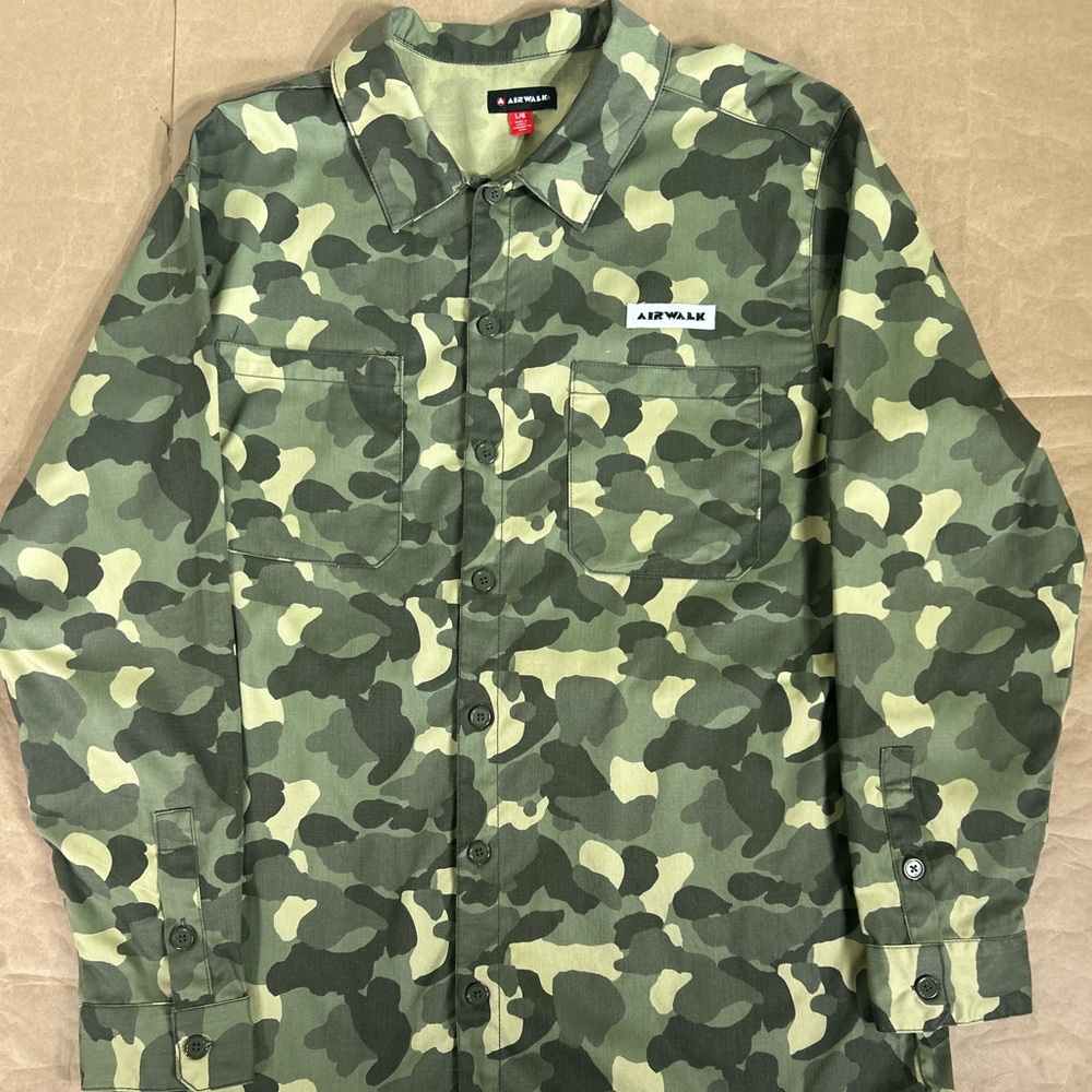 Airwalk Olive Camo Shirt